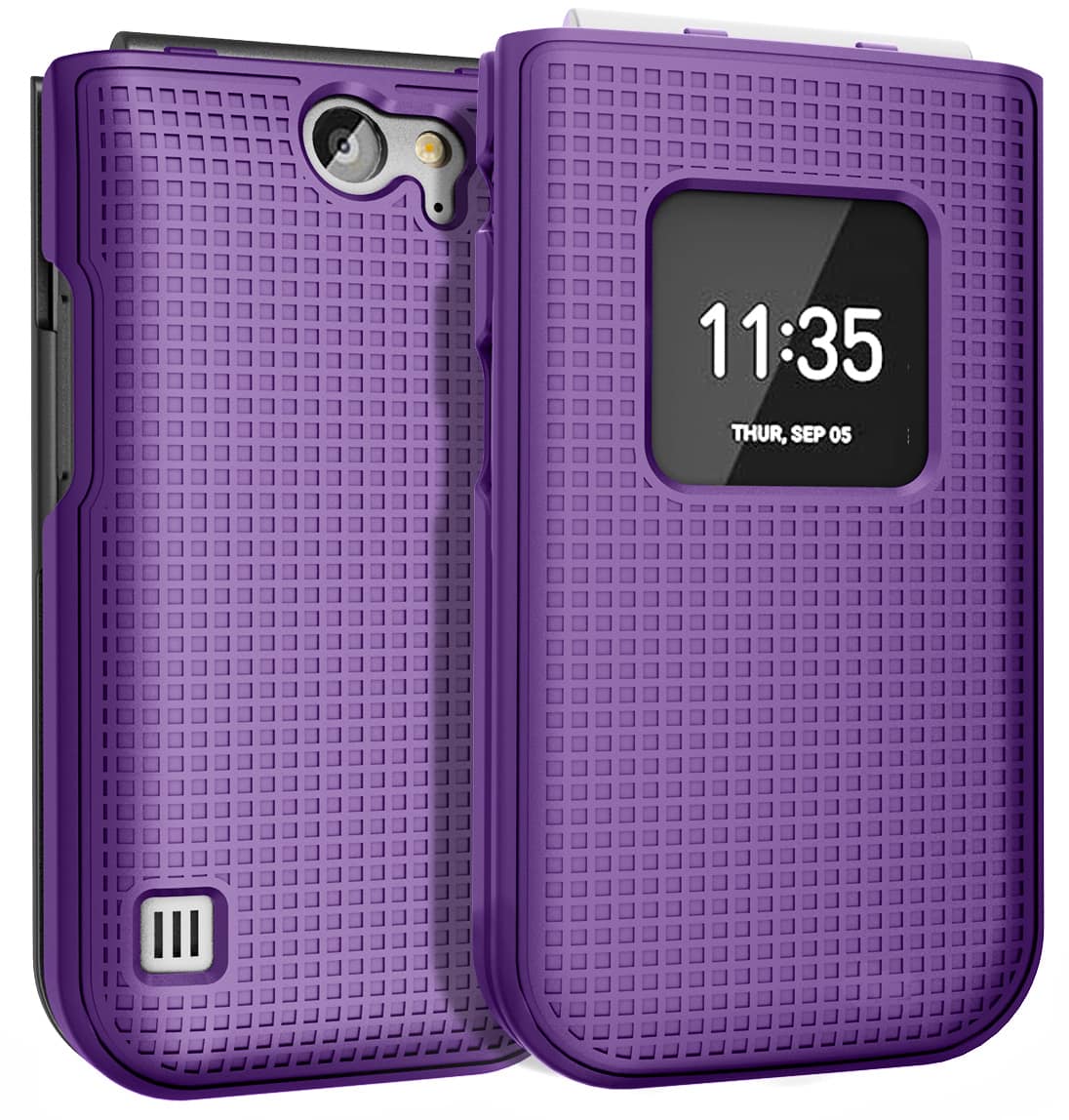 Nakedcellphone - Hard Case for Verizon Nokia 2720 V Flip Phone - Purple