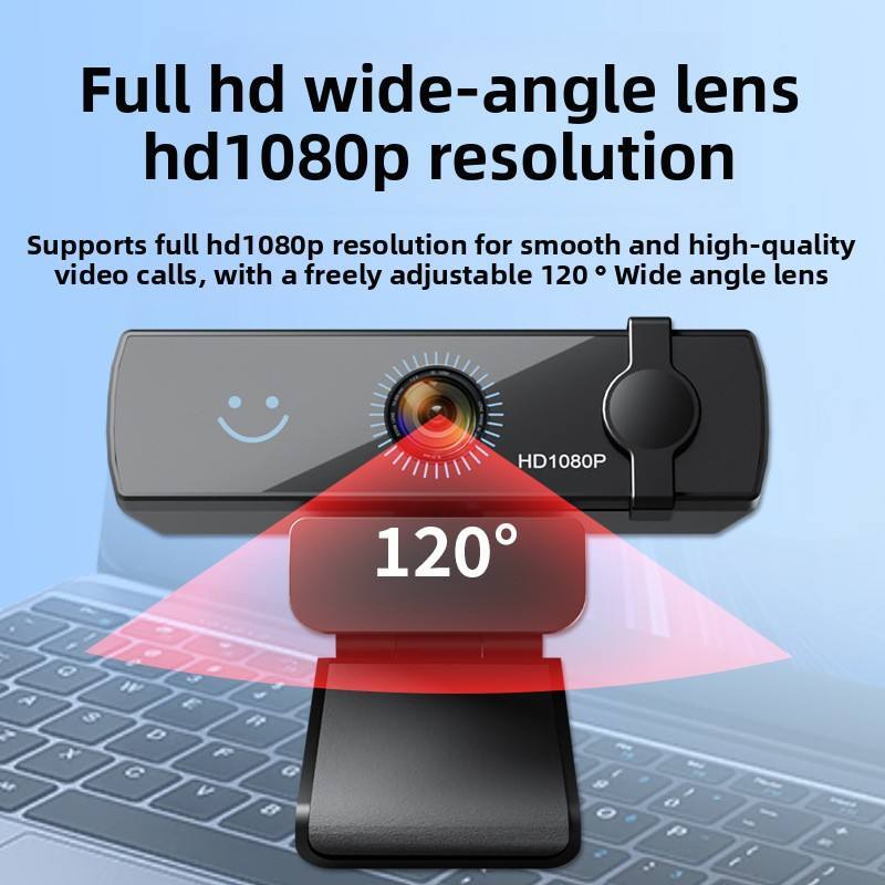 Full HD wide-angle lens HD1080p resolution

Supports full HD1080p resolution for smooth and high-quality video calls, with a freely adjustable 120° wide-angle lens.