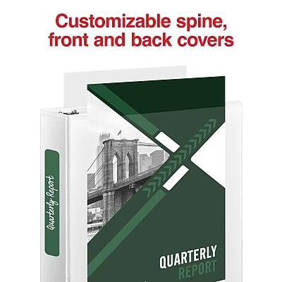 Customizable spine, front and back covers

QUARTERLY REPORT