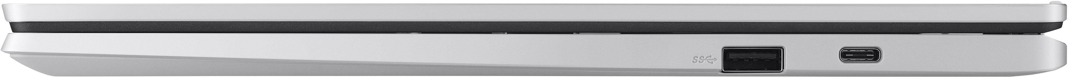 Alt View 6. ASUS - Chromebook CX1 14" FHD Laptop - Intel Celeron N4500 with 8GB - 64GB eMMC - Transparent Silver.