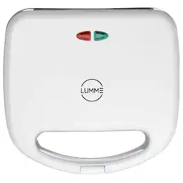 Lumme - 2-Slice Sandwich Maker with Nonstick Plates - White