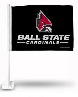 Rico Industries - Ball State Cardinals 11X14 Window Mount 2-Sided Car Flag - Multi