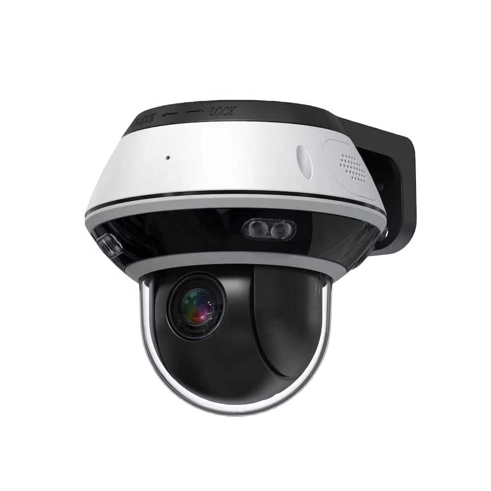 Cluzine - 5MP 4X Optical Zoom Dome Camera,360° Coverage,IR Night Vision,Metal Shell,Remote Access,Home Security