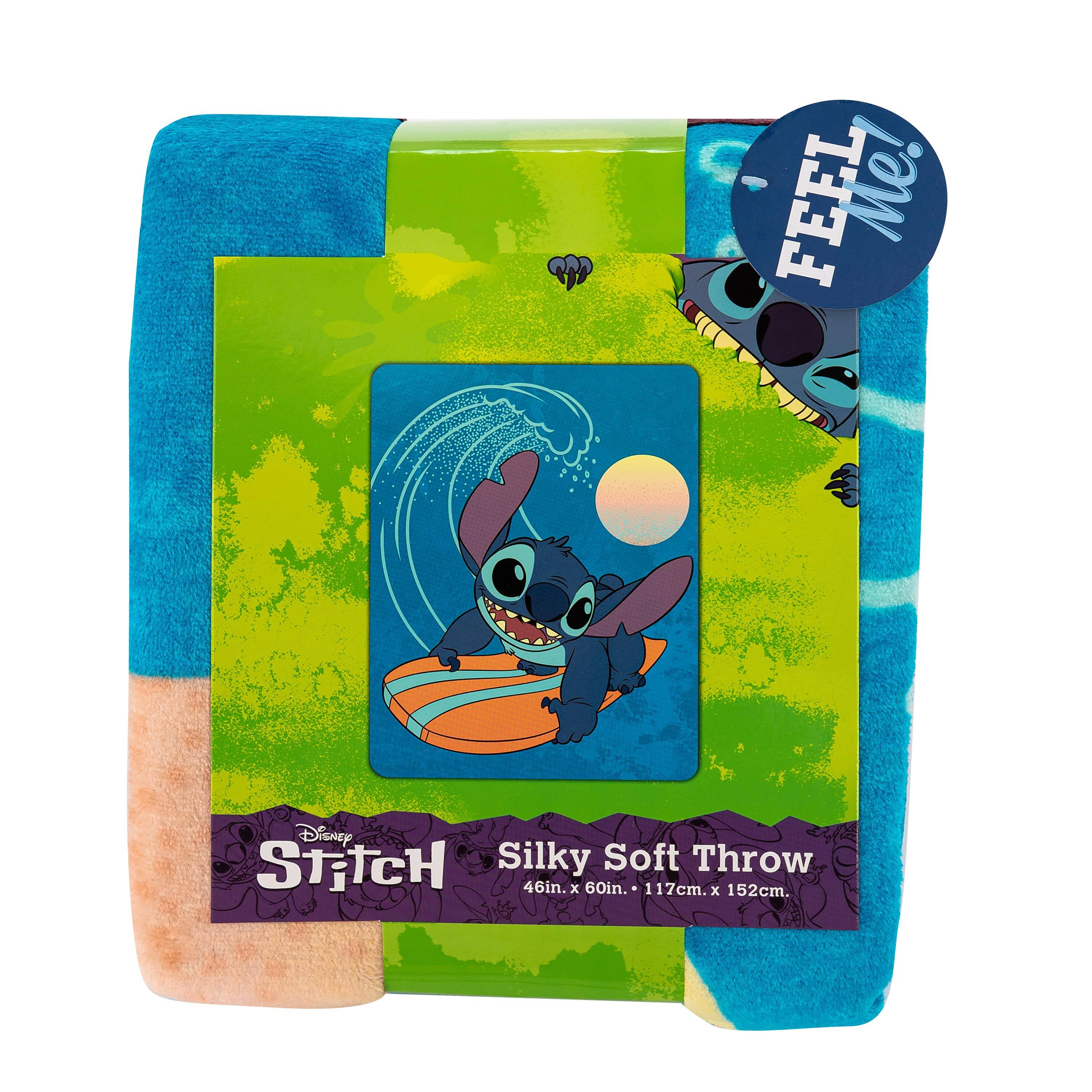 FEEL Me! Disney STITCH Silky Soft Throw 46in. x 60in. (117cm. x 152cm.)
