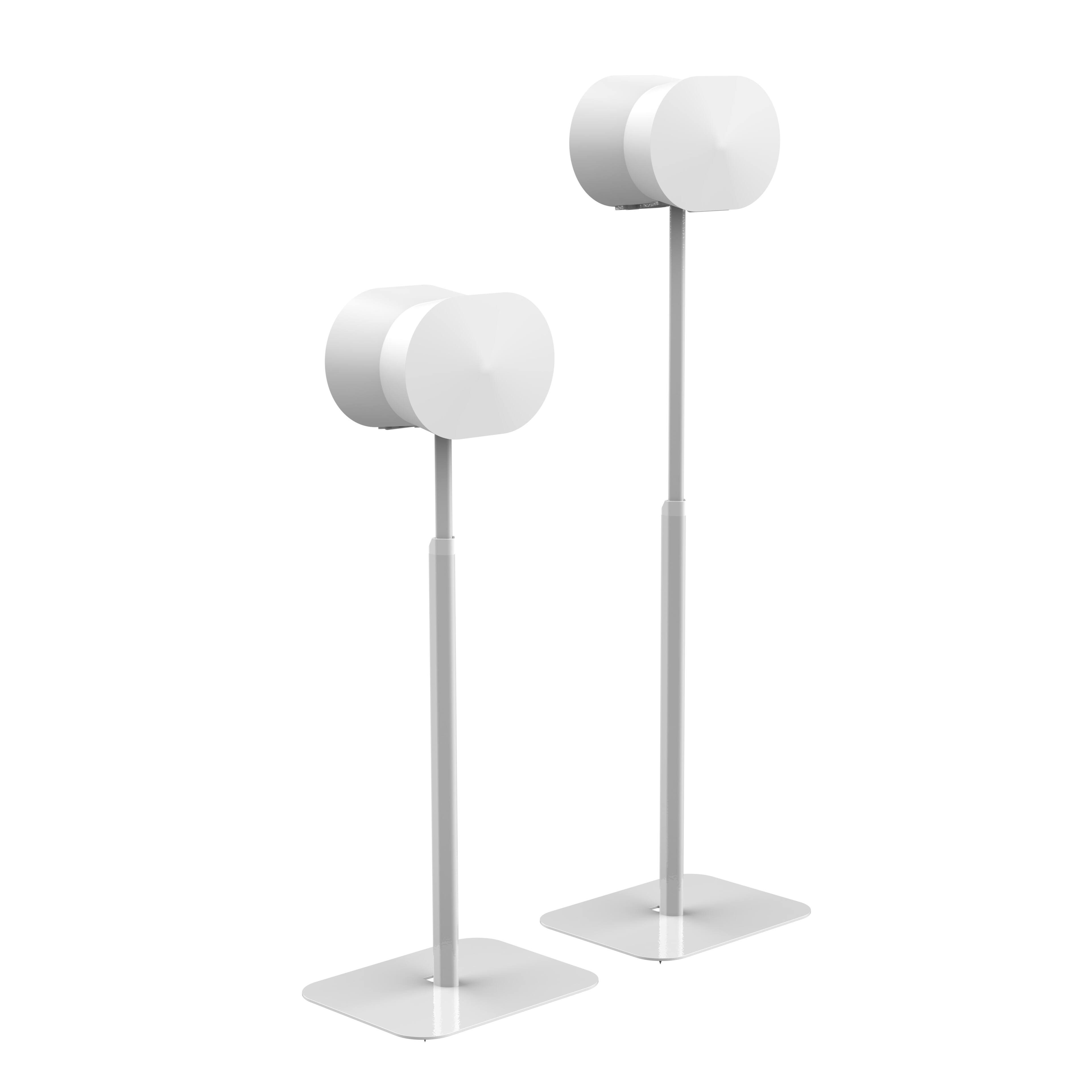 Alt View 4. Flexson - FLEXSON Essentials Adjustable Floor Stands for Sonos Era 300 (White, Pair) - "NA".
