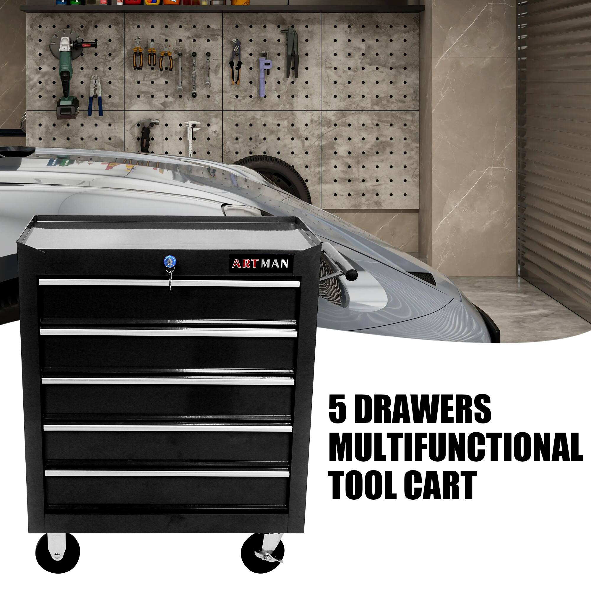 ART MAN  
5 DRAWERS MULTIFUNCTIONAL TOOL CART