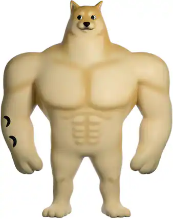 Front. Youtooz - Youtooz - Meme - Swole Doge Vinyl Figure - COLLECTIBLES - Multicolor.