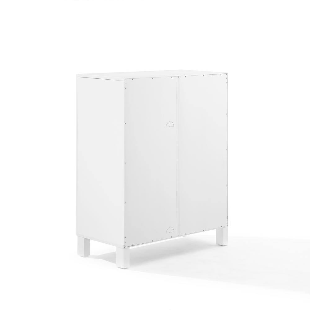 Left. Crosley Furniture - Cassai Stackable Kitchen Storage Pantry - White.