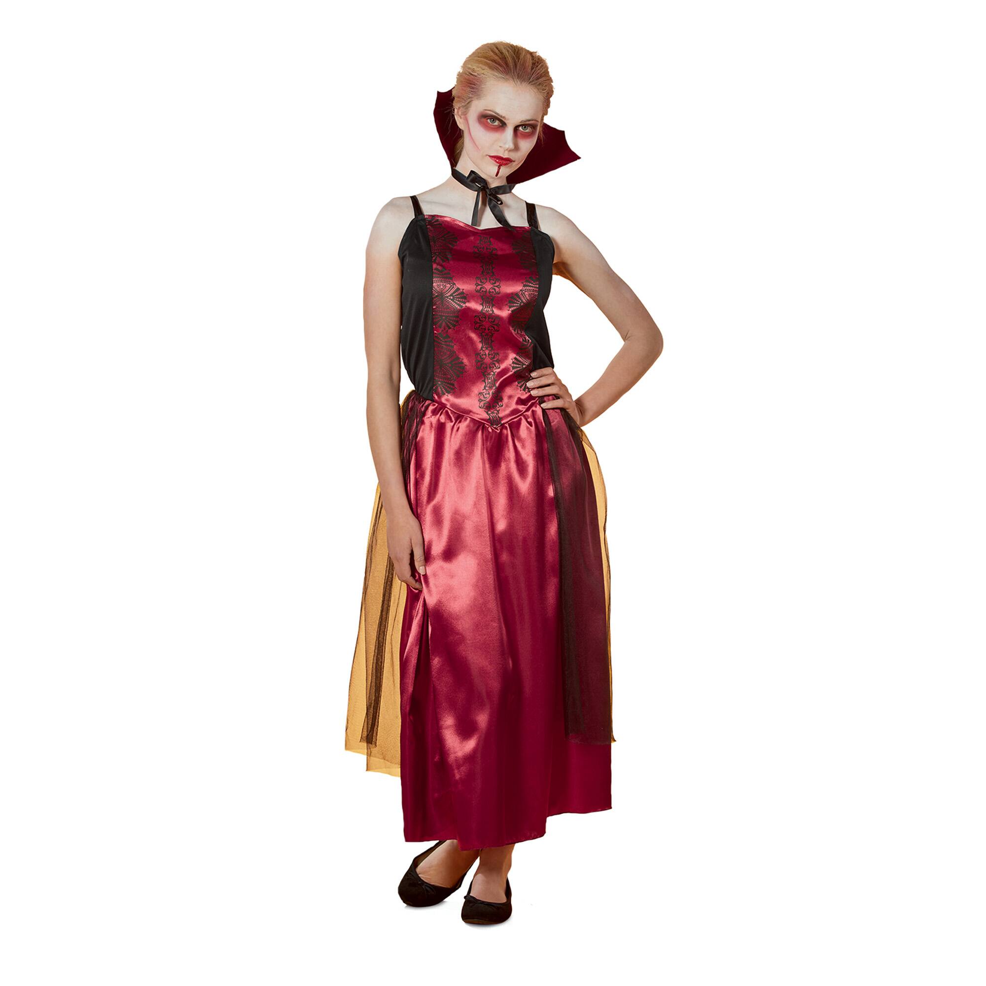 Alt View 1. Northlight - Black and Red Vampire Countess Women Adult Halloween Costume - Small - Black.