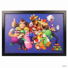 PopMarket - Super Mario - Group 11x17 Framed Gel Coat - Multicolor