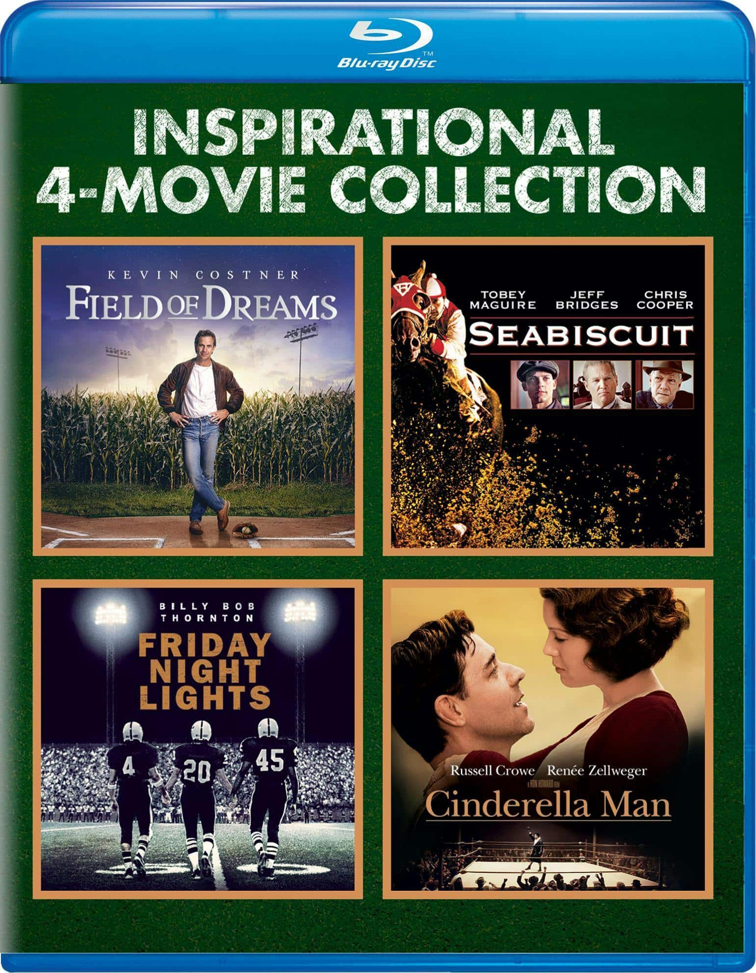 Inspirational 4-movie Collection (Field of Dreams/Seabiscuit/Friday Night Lights/Cinderella Man) (Blu-ray Set) [Blu-ray]