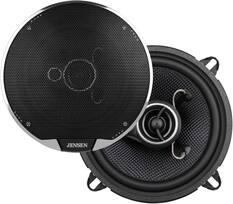 Front. Jensen - APEX Power Series 5.25" 3-Way Premium Aramid Fiber Car Speakers (Pair) | 200 Watts Peak Power (45W RMS) Per Speaker - Black.