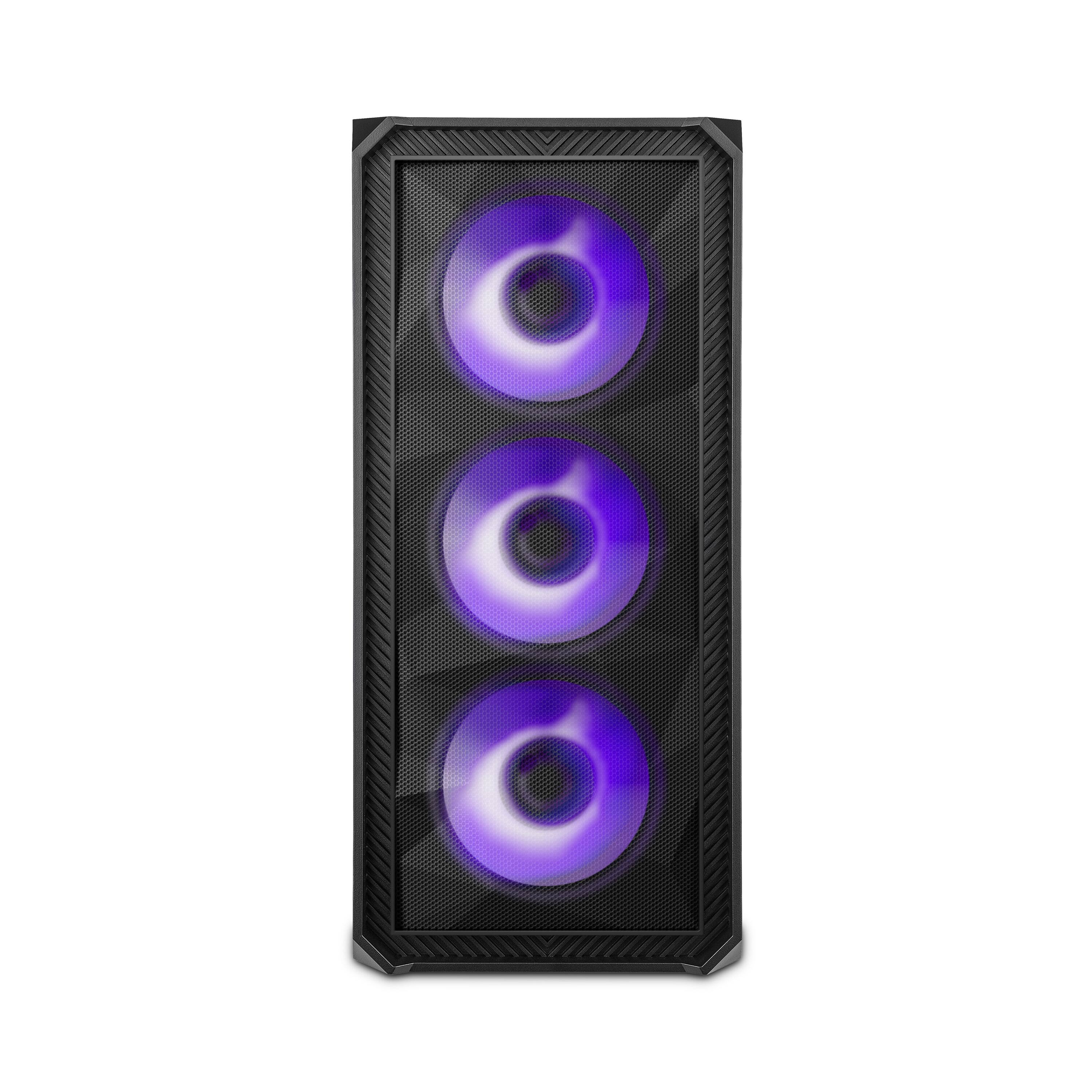 Alt View 1. YEYIAN - Yeyian - Tanto ARGB Mid-Tower Gaming PC Case - Model: US-YCM-APTAN-01-FA - Black.