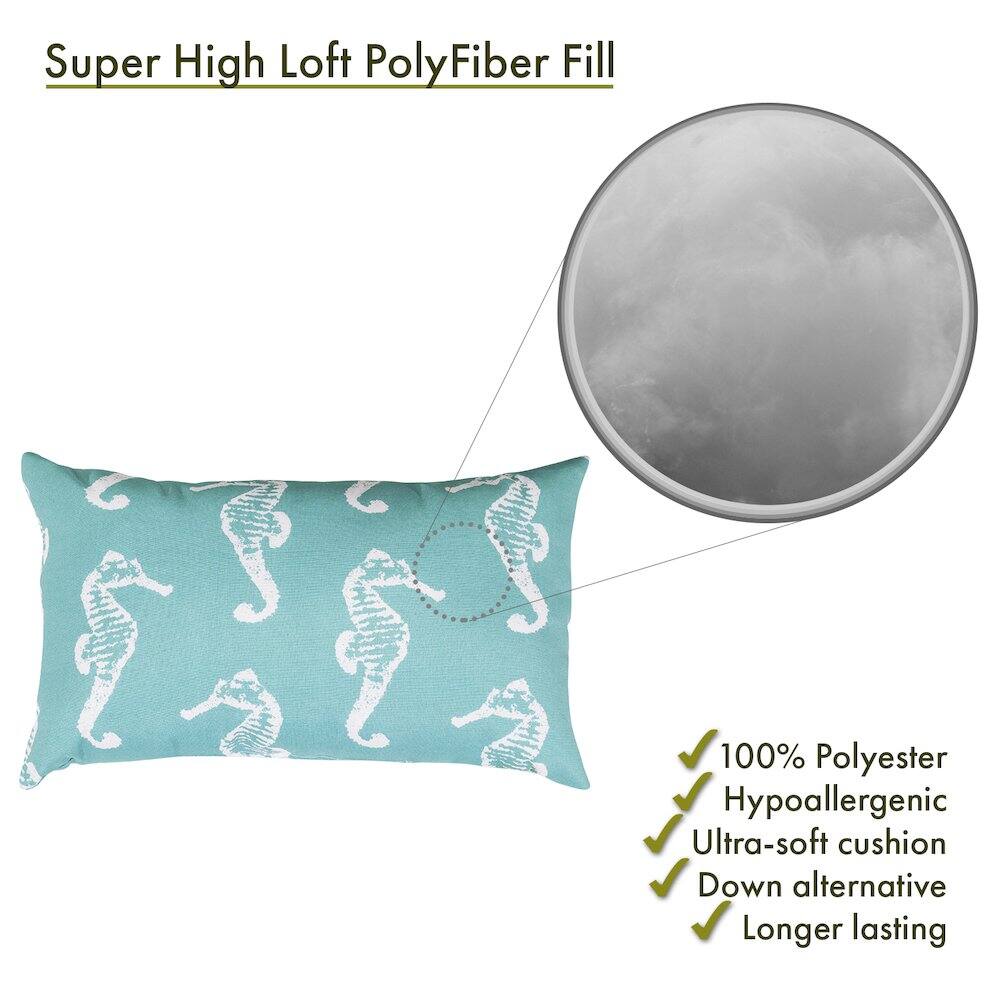 Super High Loft PolyFiber Fill

- 100% Polyester
- Hypoallergenic
- Ultra-soft cushion
- Down alternative
- Longer lasting