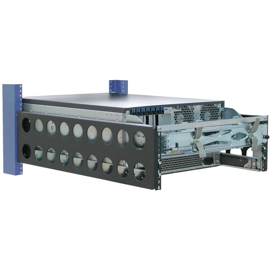 Alt View 4. RackSolutions - RackSolutions 4U Flush Mount Conversion Bracket 2-Pack (26in Deep) with 2U Adapter Brackets 4-Pack (2 bends, 0.59in) - Black.