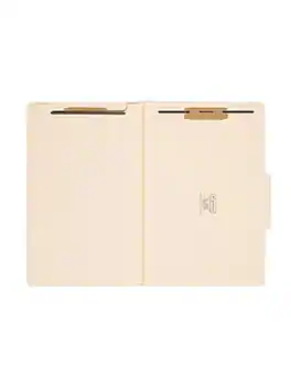 Smead - Heavy Duty Classification Folders, 2" Expansion, Legal Size, 2 Dividers, 10/Box - Manila