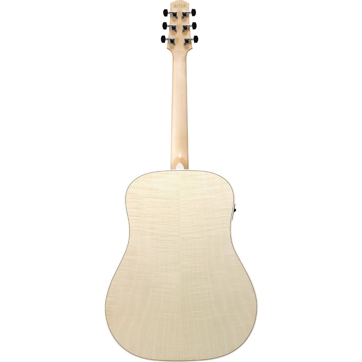Alt View 1. Ibanez - Ibanez Advanced Acoustic Series AAD77M1E Acoustic Electric Guitar, Open Pore Antique White.