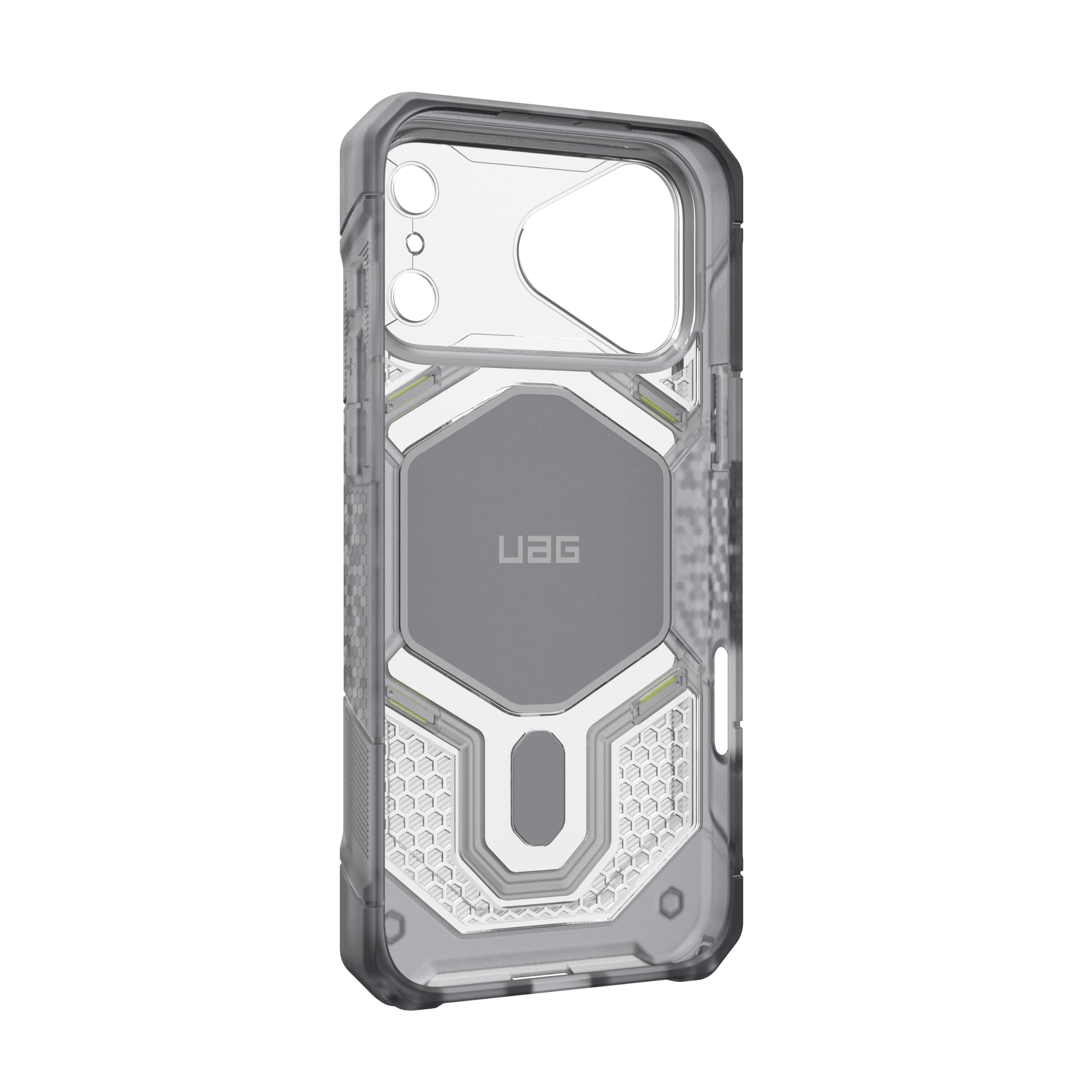 Alt View 5. UAG - iPhone 18 Pro Max Case/iPhone 17 Pro Max Case with MagSafe, Translucent, Monarch Pro - VEIL Ice.