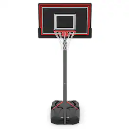 Resenkos - Portable Height-Adjustable Basketball Hoop (7.5-10 FT) - Black