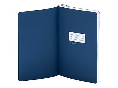 Alt View 3. Poppin - Professional Notebooks, 5" x 8.25", College Ruled, 96 Sheets - Navy Blue.