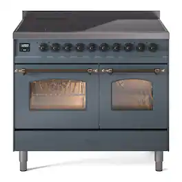 ILVE - Nostalgie II 40 inch Induction Range with 6 Induction Elements - Blue Grey