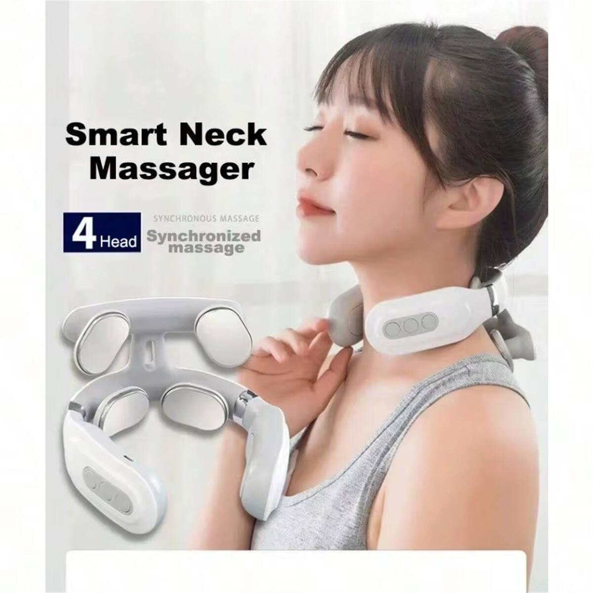 Smart Neck Massager  
4 Head  
Synchronized Massage