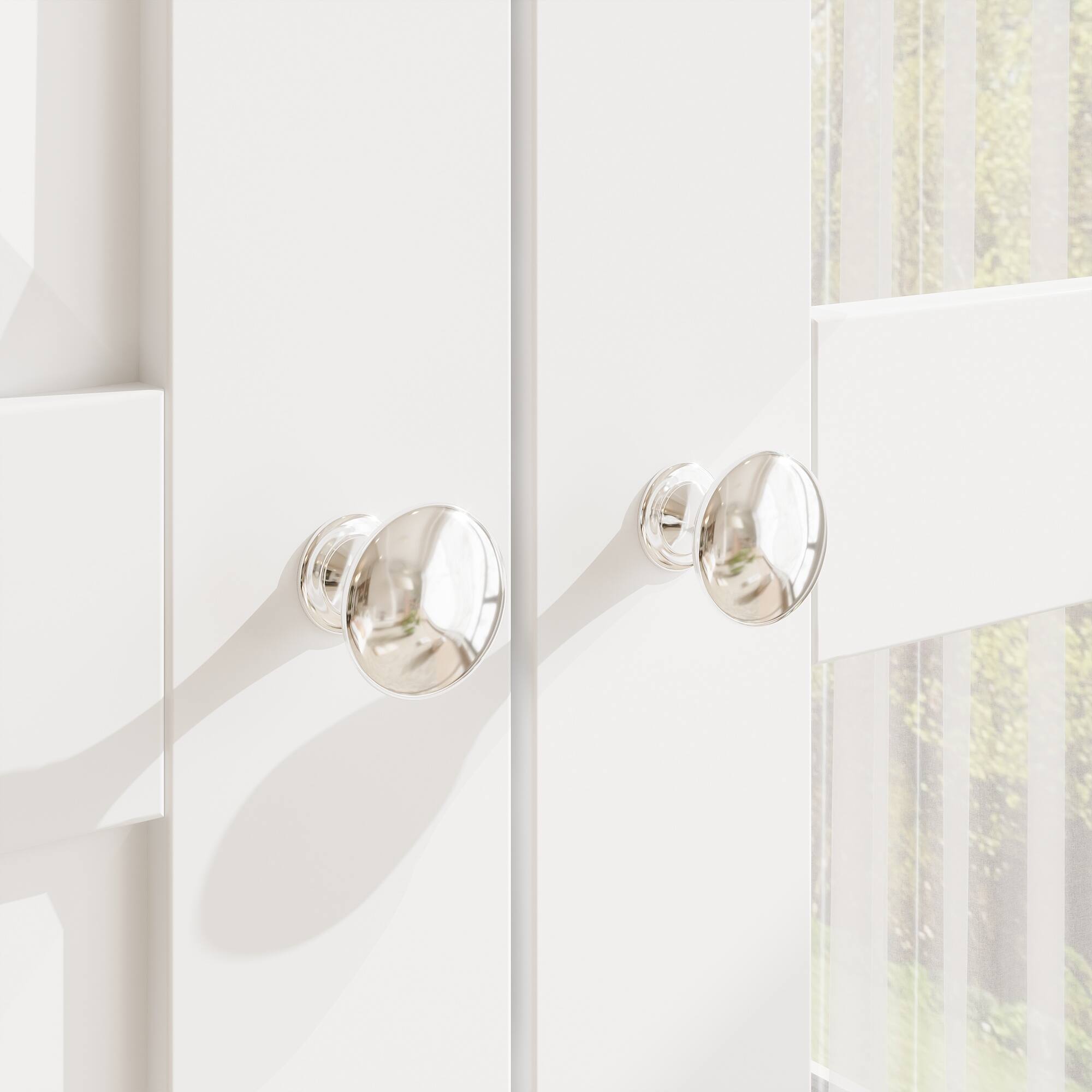 Alt View 8. FUFU & GAGA - Luxury Large Wardrobe Closet for Bedroom, Modern Home Storage Cabinet with Hanging Rods, Drawers & Shelves - White.