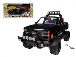 1992 Chevrolet 454 SS Pickup Truck Off Road 1/24 Diecast Model by Motormax - Black