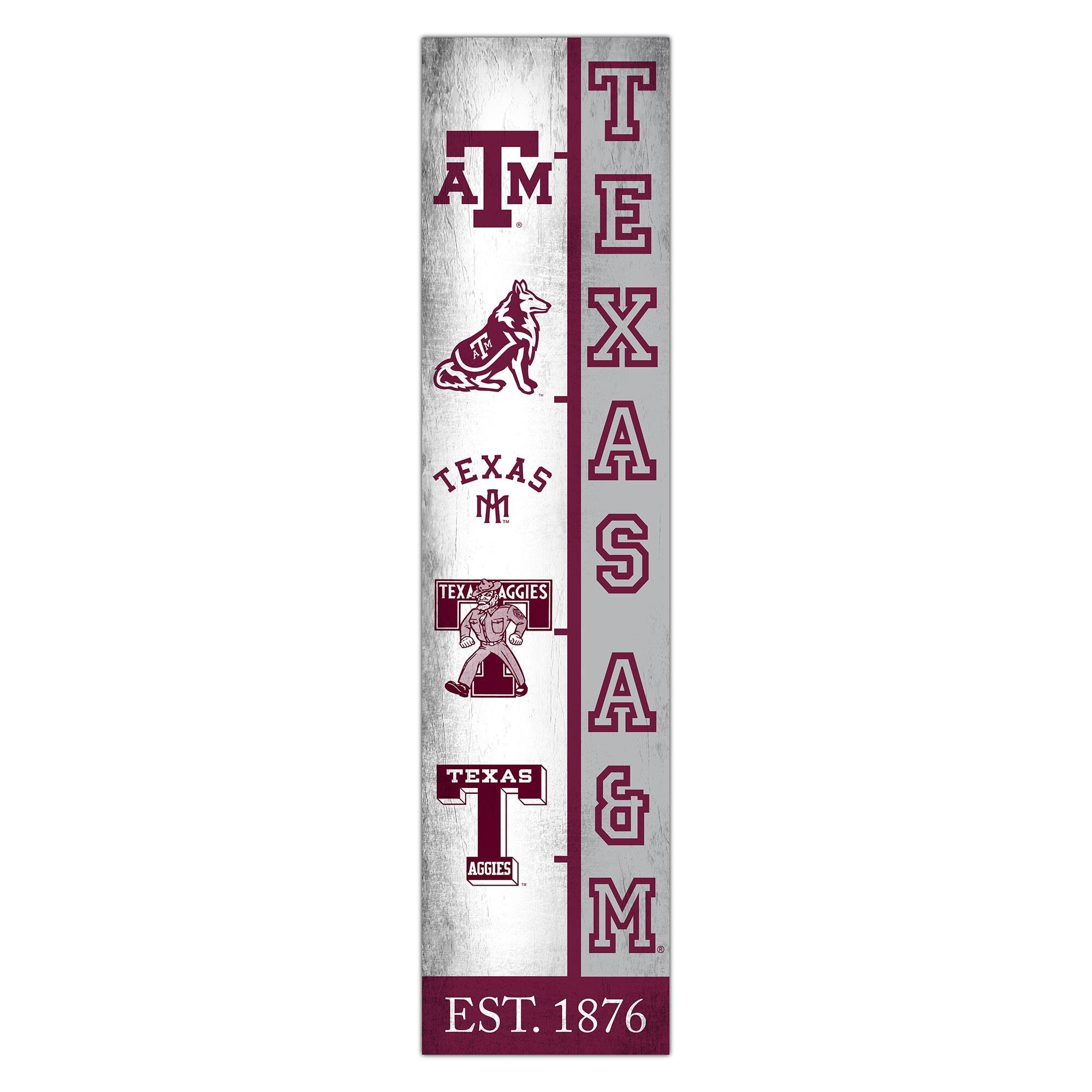 Texas A&M Aggies 6" x 24" Progression Wood Sign