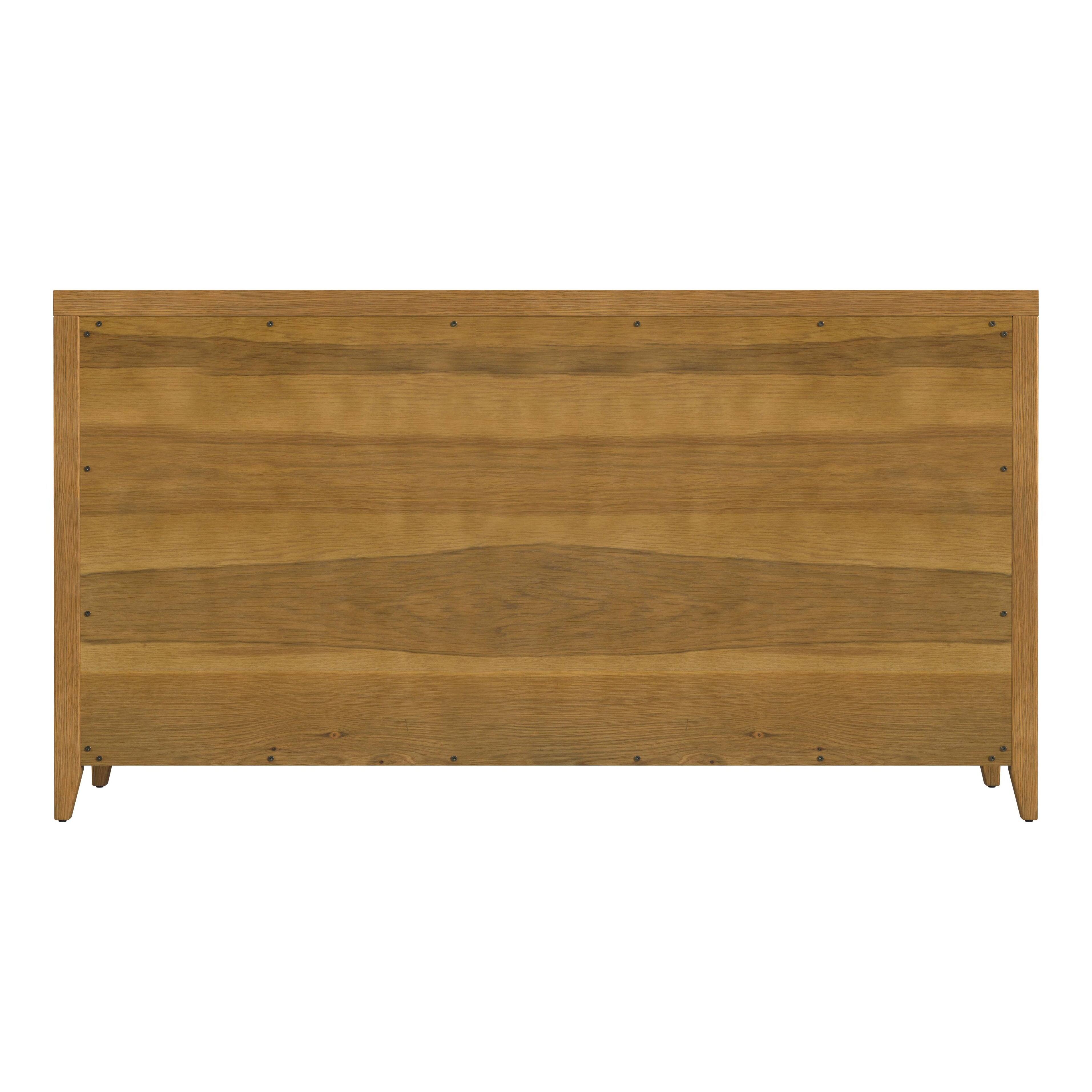 Alt View 5. Butler Specialty - Dana 60 in. W Rectangular Wood 6 Drawer Dresser - Natural.