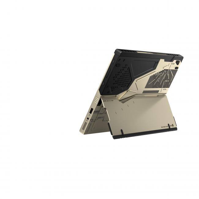 Alt View 3. ASUS - ASUS ROG Limited Special Edition Kojima Productions Flow Z13 13.4" 2.5K WQXGA IPS 180Hz Touchscreen Detachable Copilot+ - Decennium Gold.