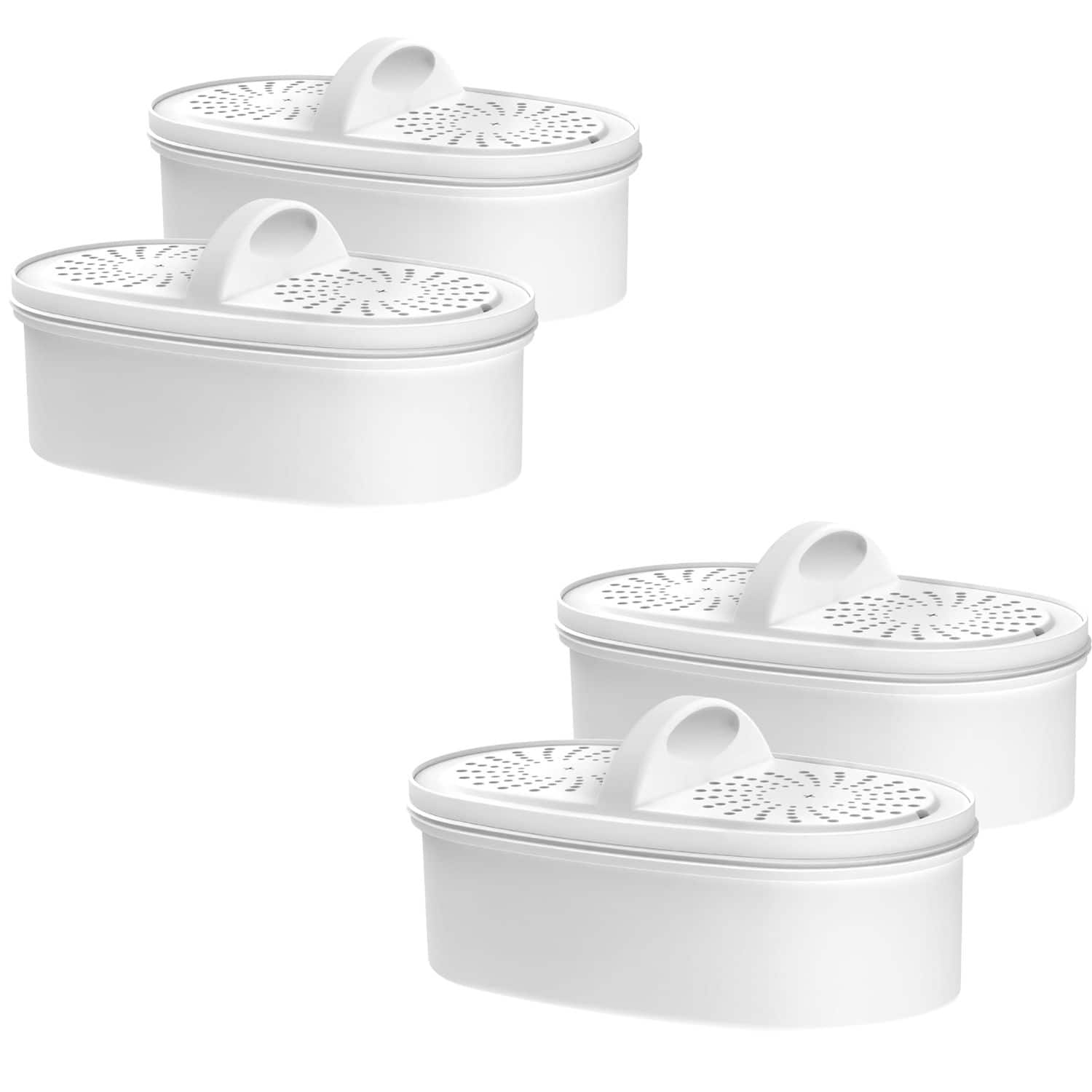 Replacement Filters for All Waterdrop Pitcher Filtration System 4 Packs - White