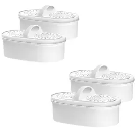 Replacement Filters for All Waterdrop Pitcher Filtration System 4 Packs - White