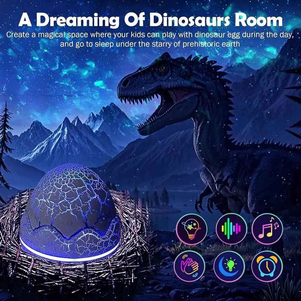 A Dreaming Of Dinosaurs Room

Create a magical space where your kids can play with dinosaur egg during the day, and go to sleep under the starry of prehistoric earth