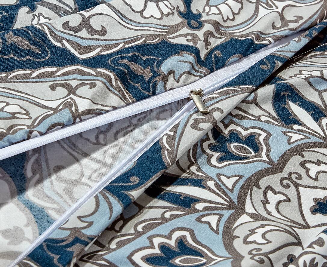 Left. Bibb Home - Bibb Home 1800 Series Egyptian Luxury 3 pc Duvet Cover Set - Alexander.