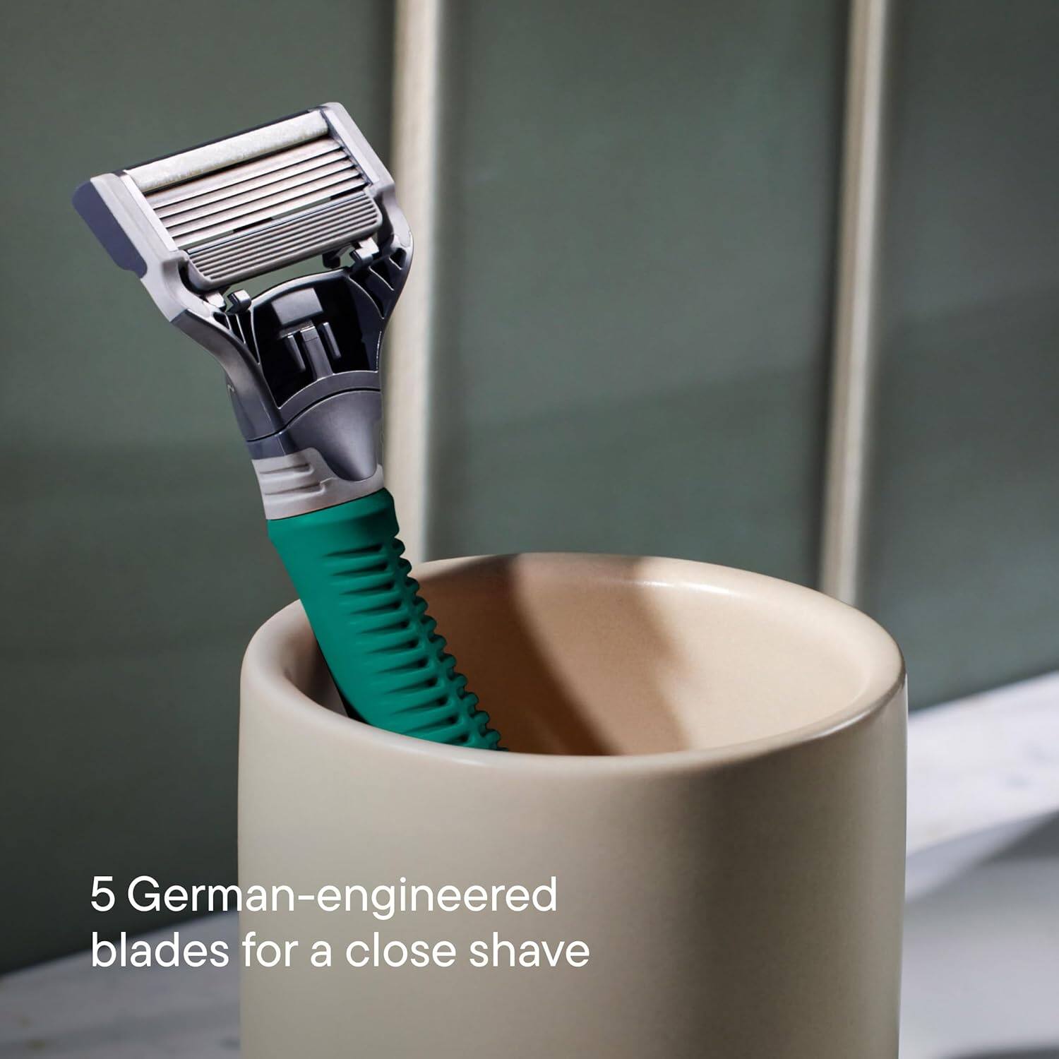 5 German-engineered blades for a close shave