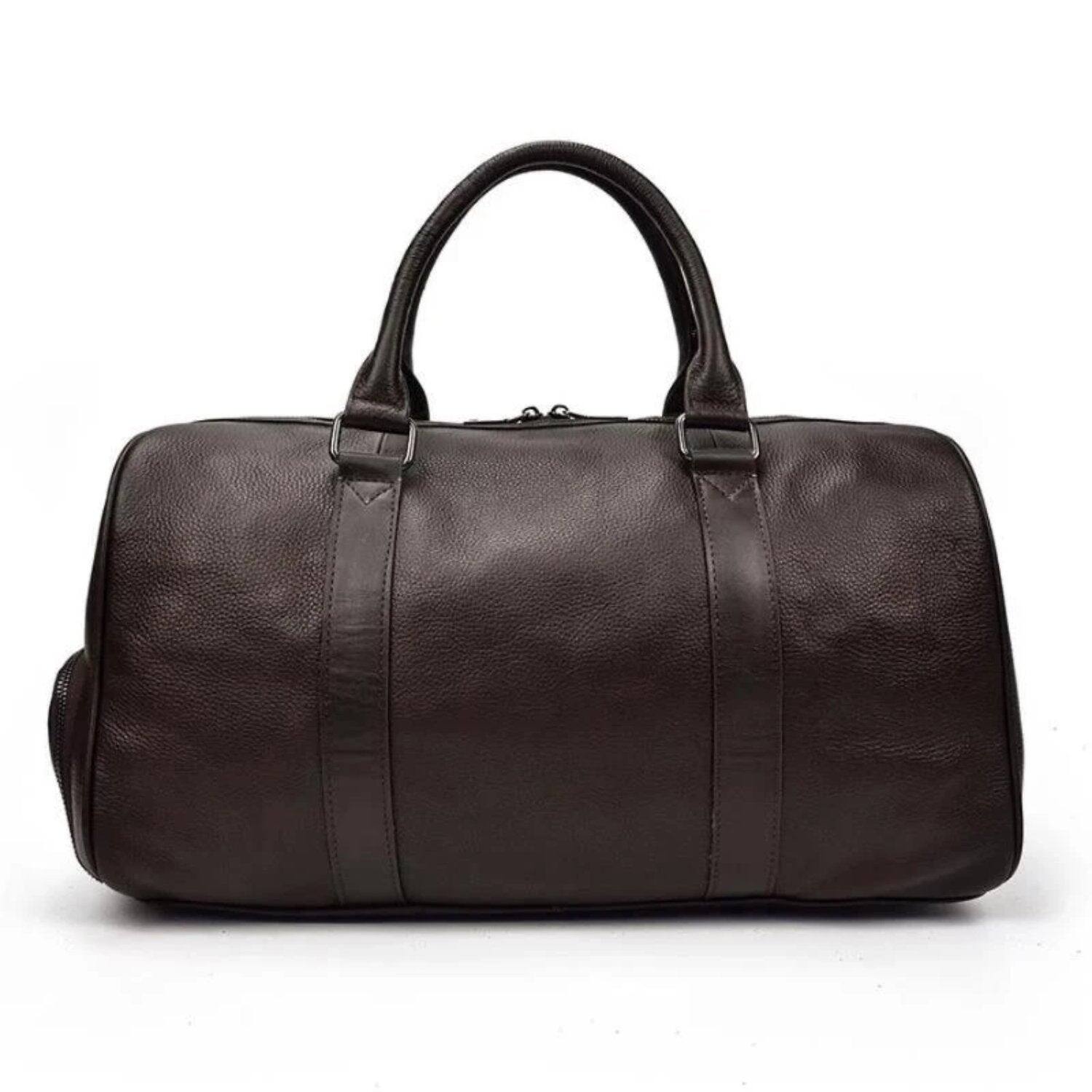 Steel Horse Leather - The Endre Weekender | Vintage Leather Duffle Bag - Brown