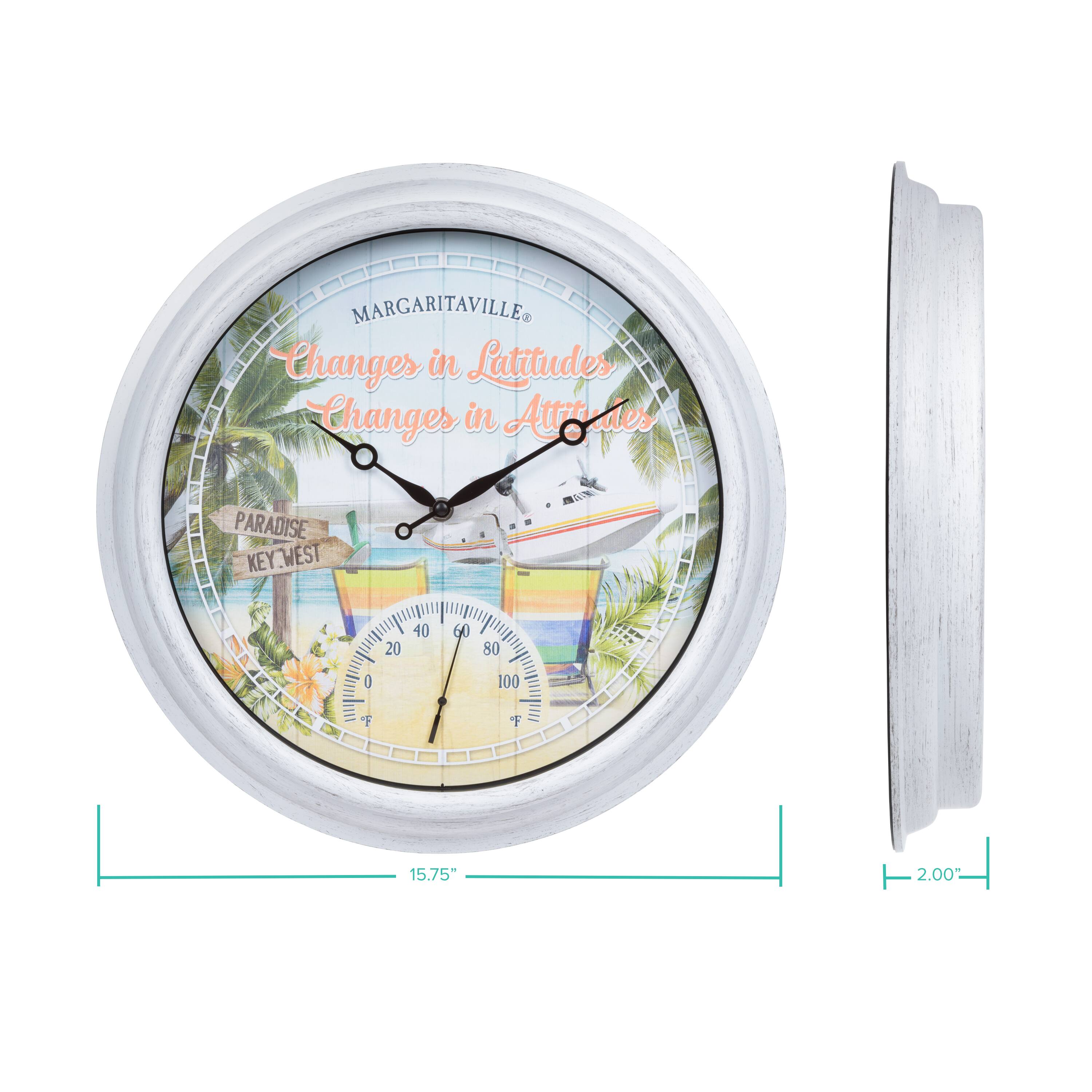MARGARITAVILLE  
Changes in Latitude  
Changes in Attitude  

PARADISE  
KEY WEST  

15.75"  
2.00"