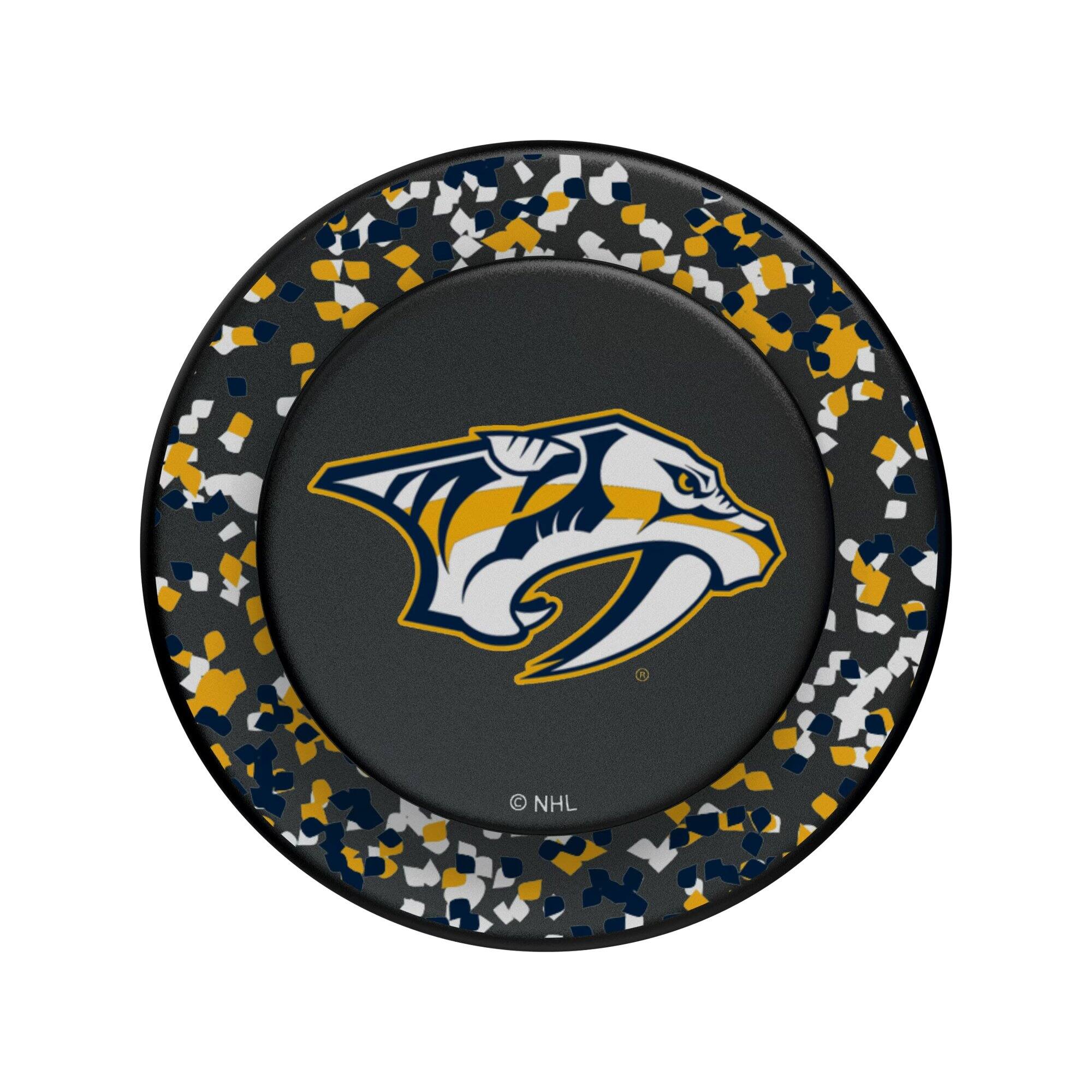 Alt View 2. Keyscaper - Nashville Predators Confetti Magnetic Phone Grip & Stand - No Size - Black.