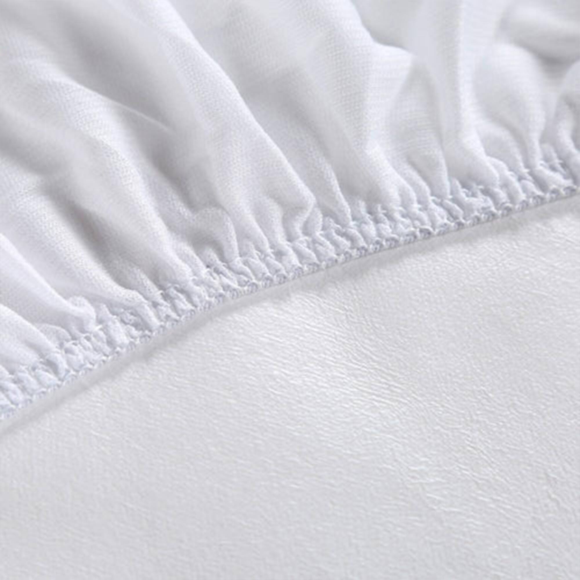 Alt View 10. Sleepgram - Sleepgram Breathable Sweat Proof Cotton Cover Mattress Protector, King, White - White.