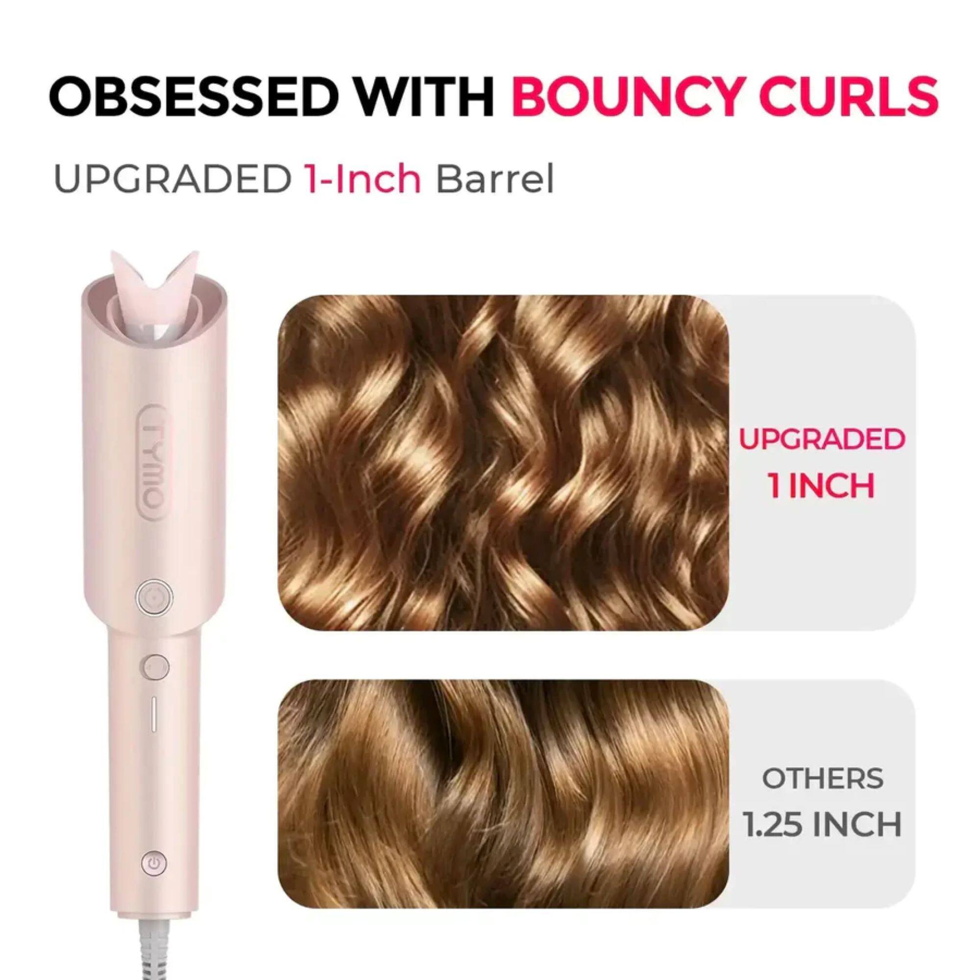 OBSESSED WITH BOUNCY CURLS  
UPGRADED 1-Inch Barrel  

UPGRADED 1 INCH  
OTHERS 1.25 INCH