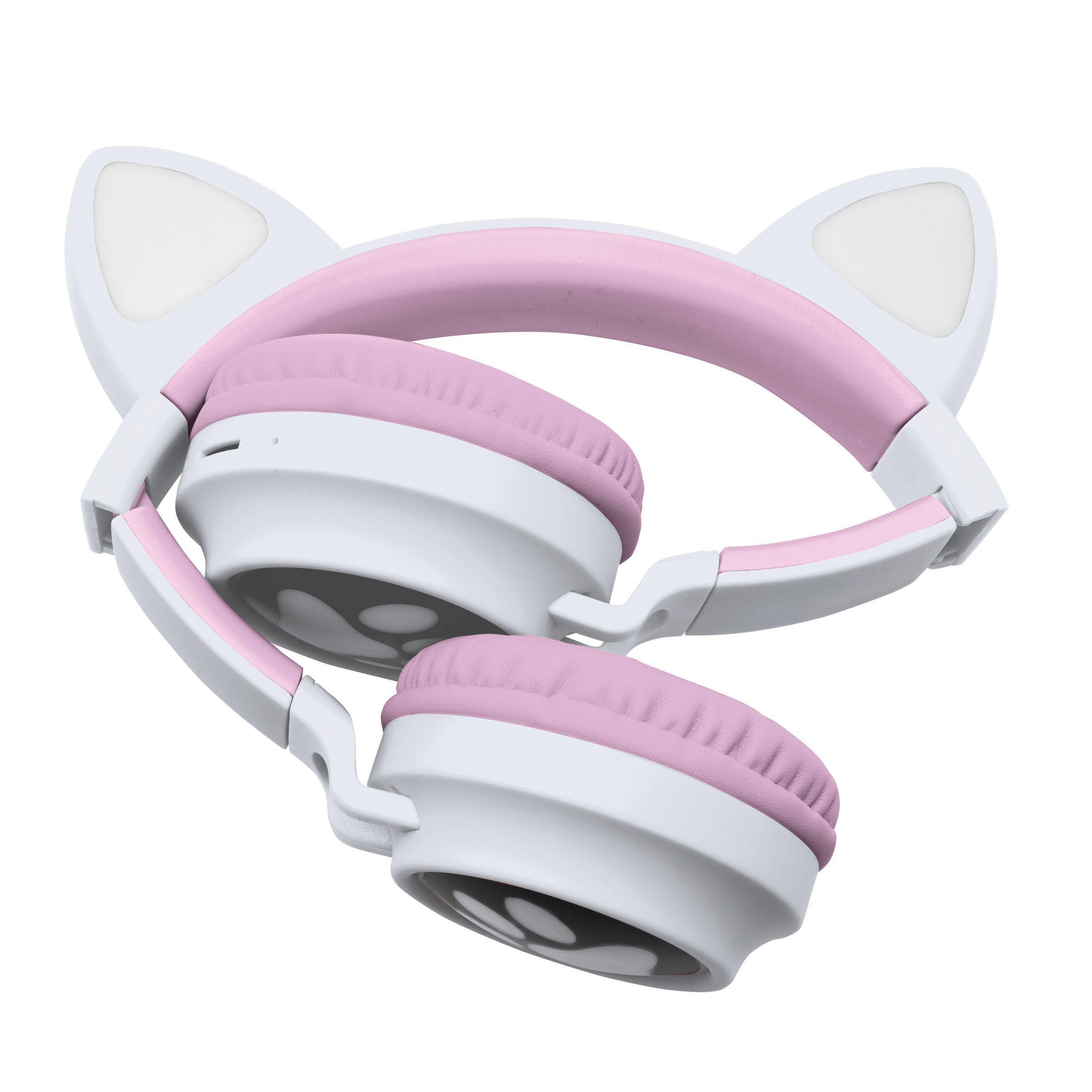 Alt View 10. Lexibook - Cat’s Ears Shape Wireless Rechargeable Headphones with Lights.