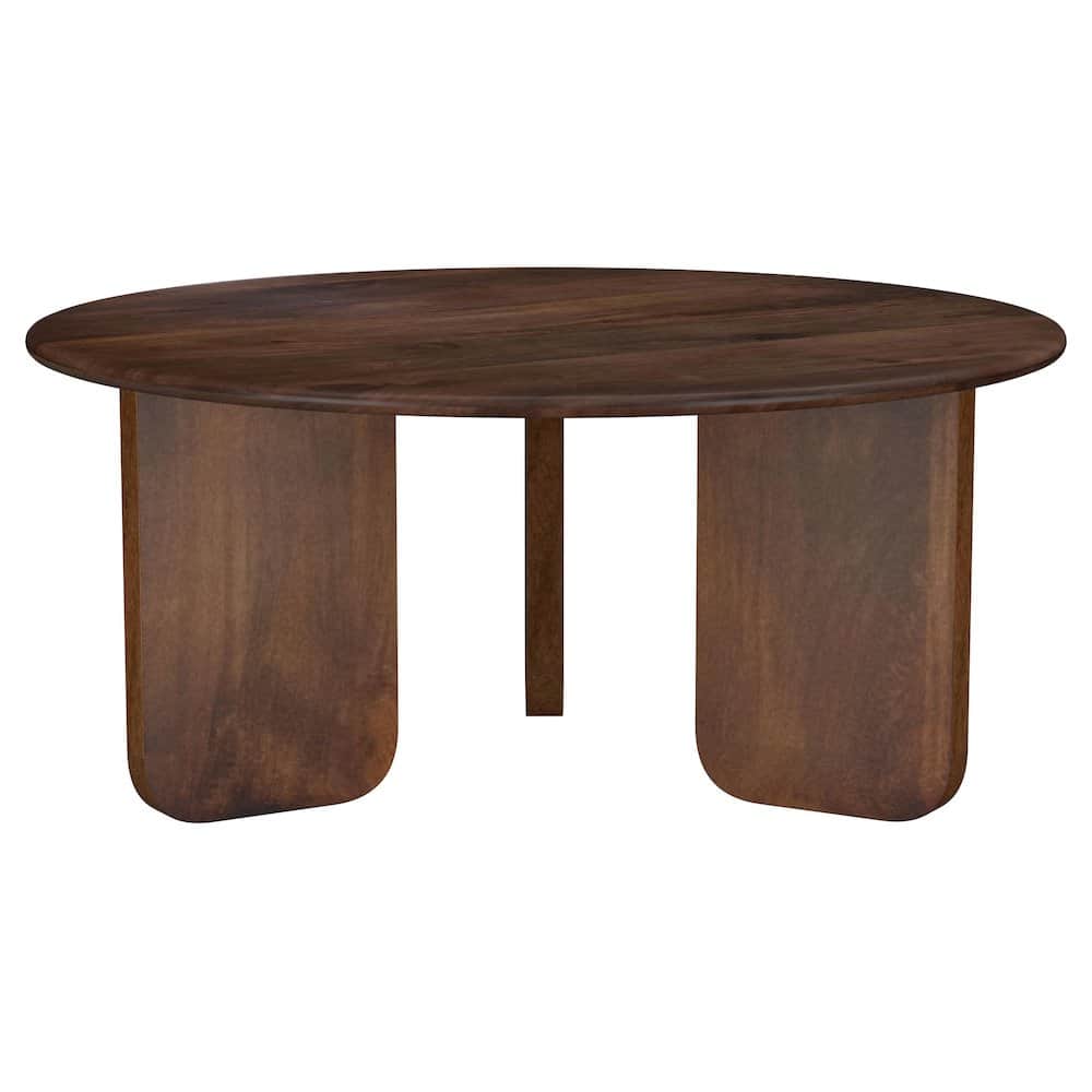 Coaster Co. of America - Dale Round Solid Mango Wood Coffee Table - Brown