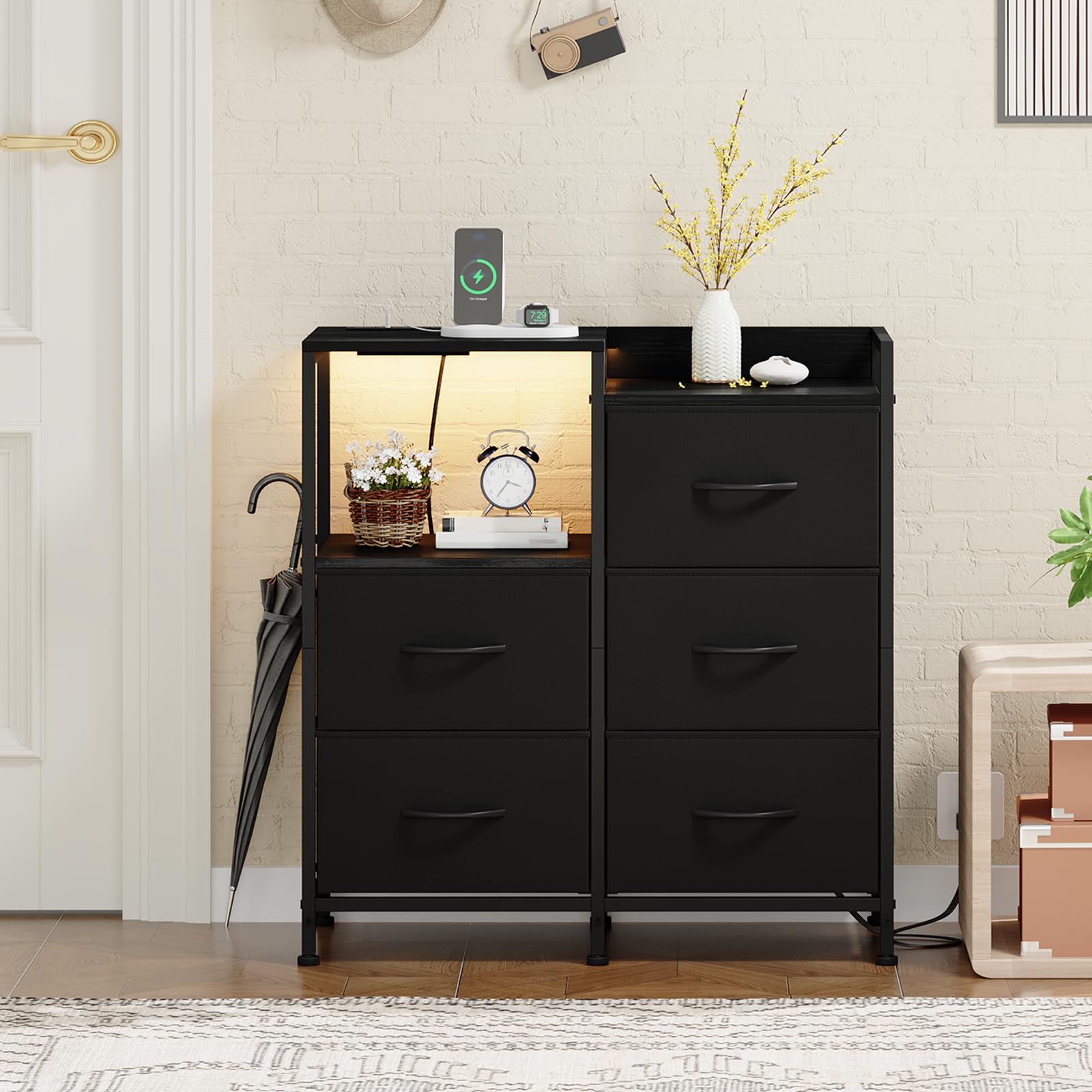 Alt View 6. Fabibe - Grill Cover 52 Inch - 600d Bbq For Weber Spirit 300 400 Series Grills Outdoor Barbecue Covers Waterproof Heavy Duty E... - Black 82 Inch.