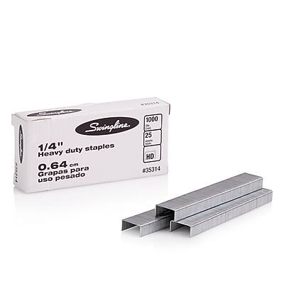 1000 Swingline  
25 1/4" Heavy Duty Staples  
0.64 cm  
#35314  
Grapas para uso pesado