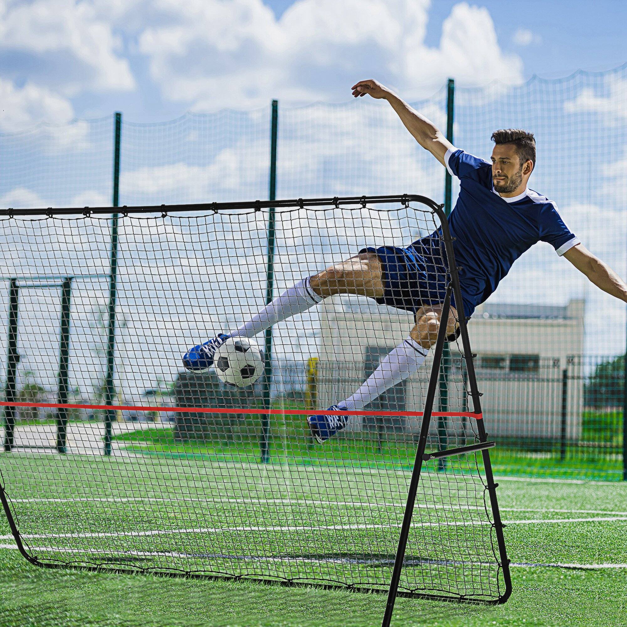 Alt View 1. Soozier - Rebounder Net, Adjustable and Foldable Multi-Sport Training Bounce Back Net - Black.
