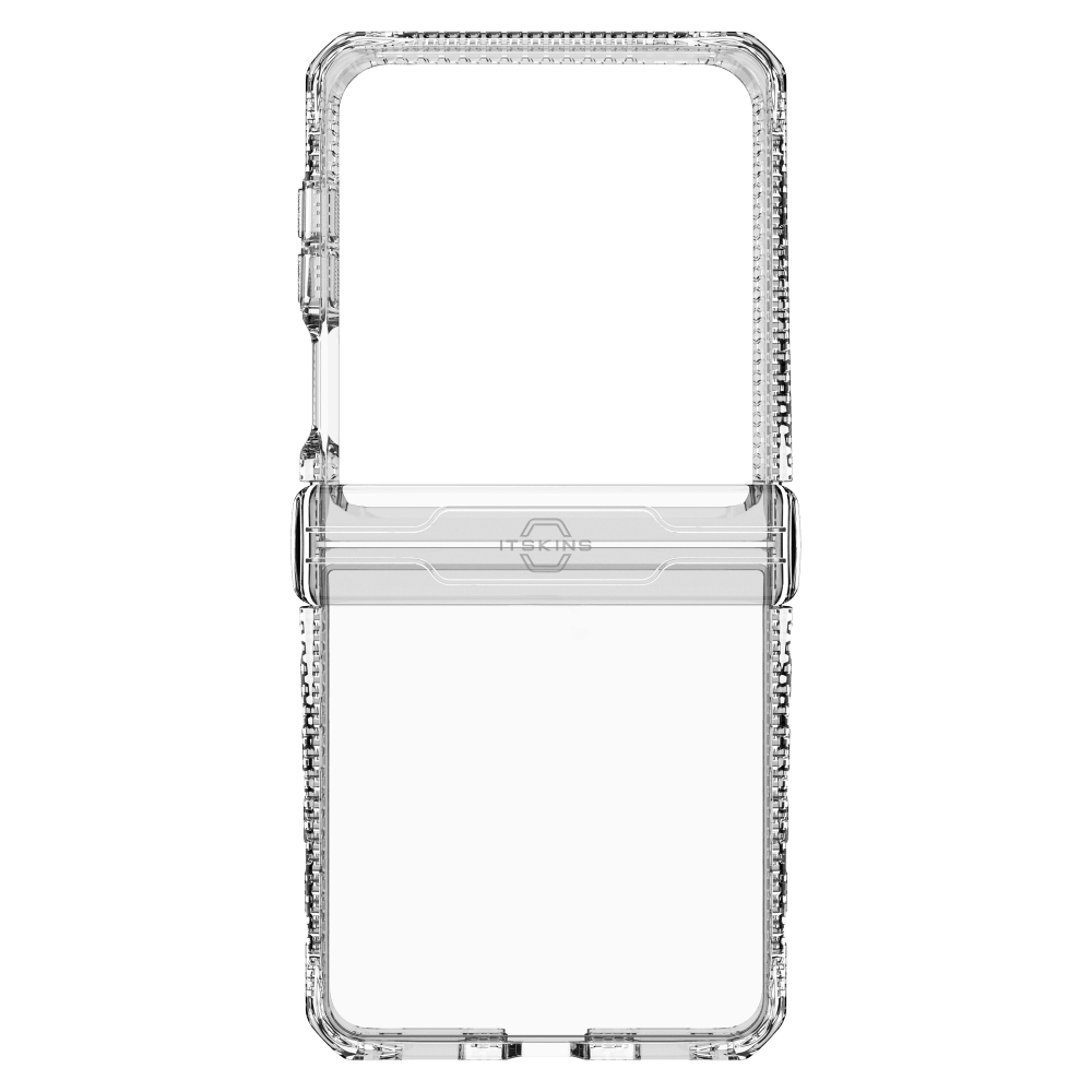 Alt View 3. Itskins - ITSKINS - Hybrid_R Clear Hinge Case for Samsung Galaxy Z Flip7 - Transparent - Clear.