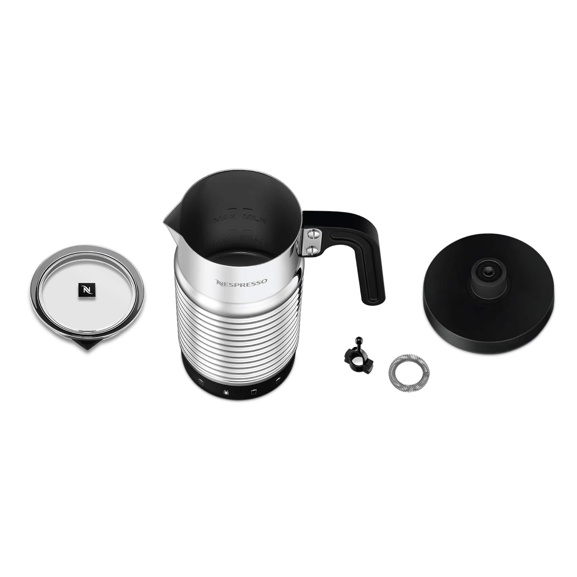 Alt View Zoom 12. Nespresso - Aeroccino 4 Milk Frother - Stainless Steel.