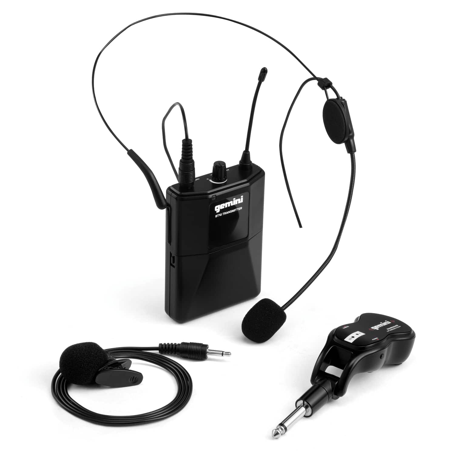 Gemini - GMU-HSL100 GMU-HSL100 UHF Single-Channel Wireless Microphone System with Headset Microphone and Lavalier