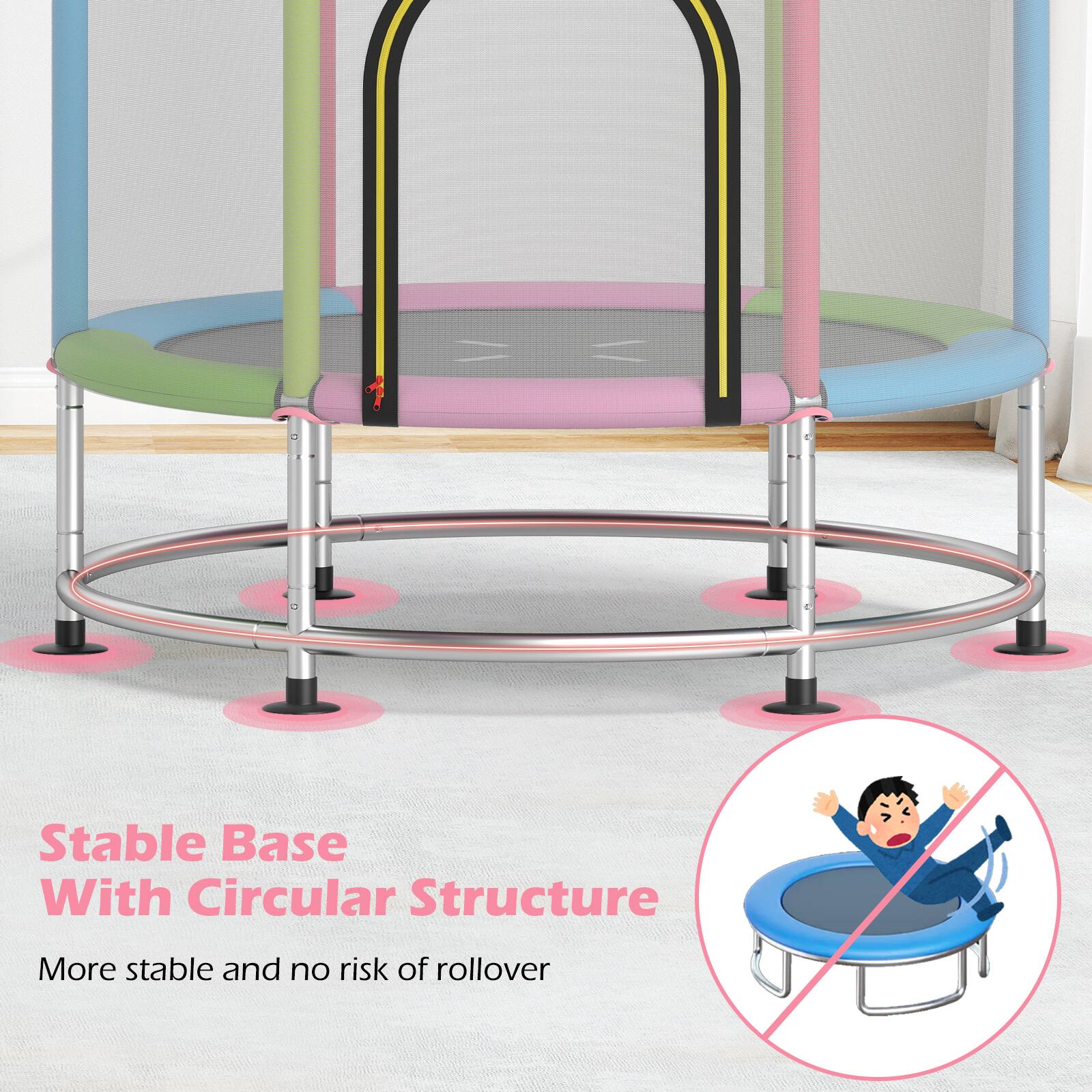 Stable Base With Circular Structure

More stable and no risk of rollover